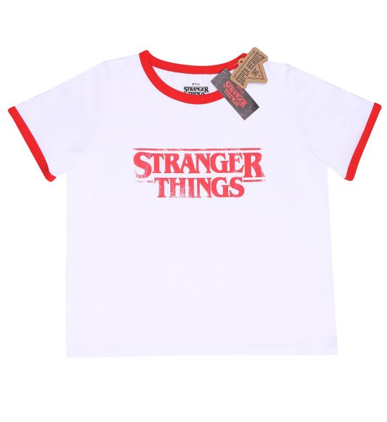 Stranger Things: Distressed Logo (SuperHeroes Inc. Cropped T-Shirt)