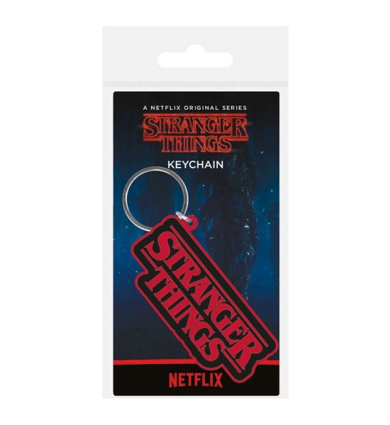 Stranger Things: Logo Rubber Keychain (6cm) Preorder