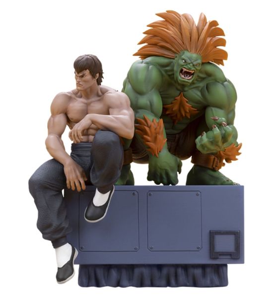 Street Fighter: Blanka & Fei Long PVC Statues 1/10 (21cm) Preorder