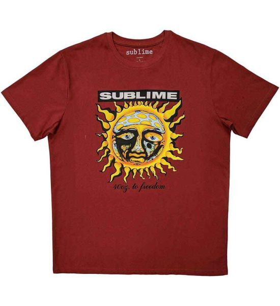 Sublime: GRN 40 Oz - Red T-Shirt