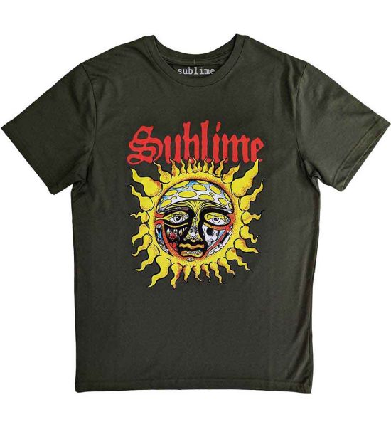 Sublime: Yellow Sun - Green T-Shirt