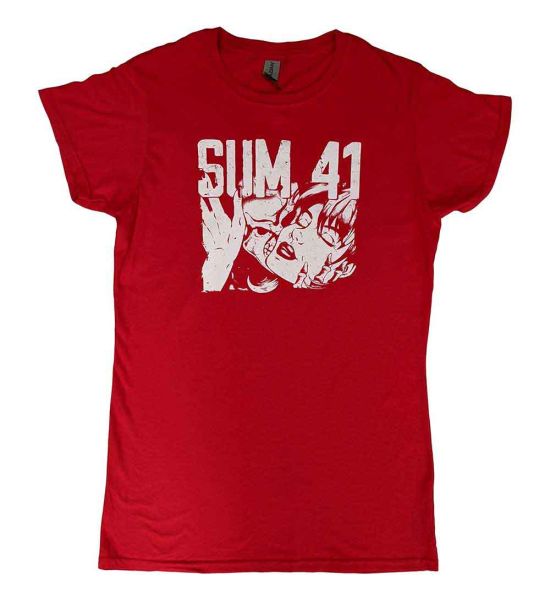 Sum 41: Embrace - Ladies Red T-Shirt