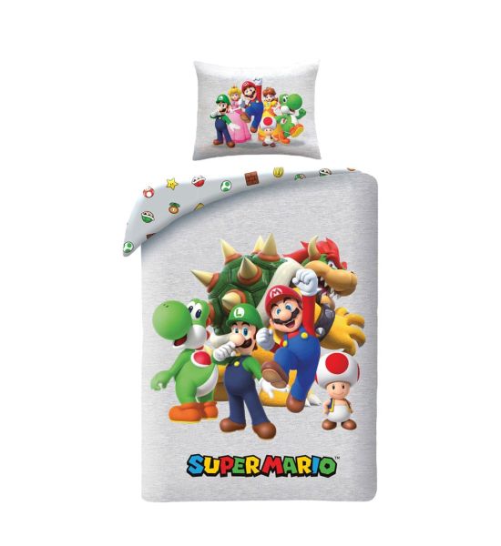 Super Mario: Duvet Set Ver. 4 (140cm x 200cm / 70cm x 90cm) Preorder