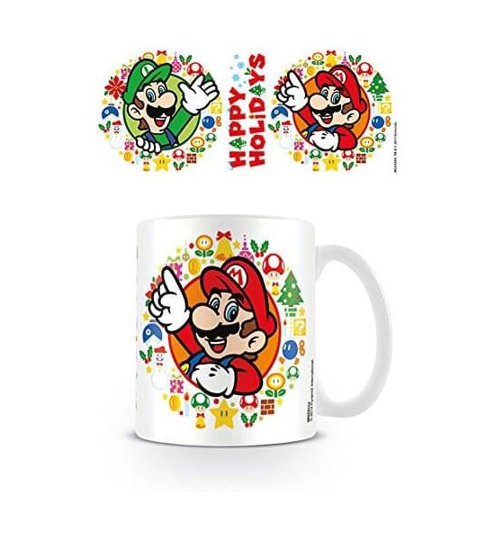 Super Mario: Happy Holidays Mug