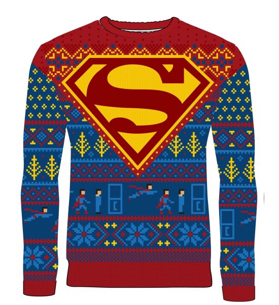 Superman: Seasonal Suit Up Ugly Christmas Sweater/Jumper