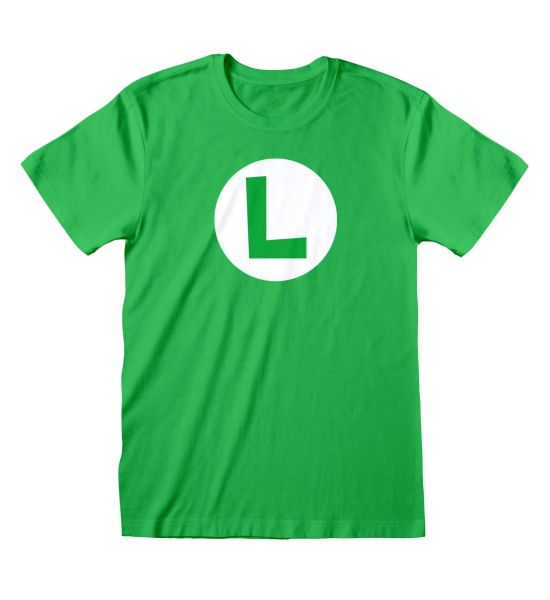 Super Mario Bros: Luigi Badge T-Shirt