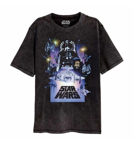 Star Wars: Vintage Poster Acid Wash T-Shirt