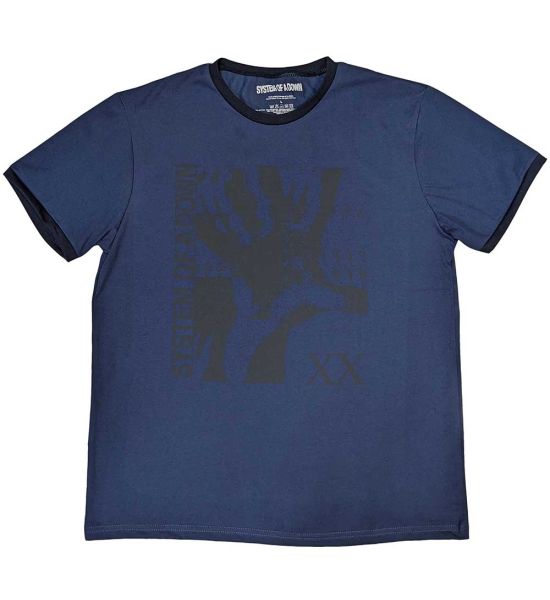 System Of A Down: Intoxicated - Denim Blue T-Shirt