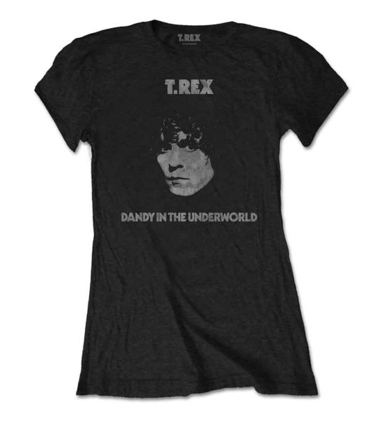 T-Rex: Dandy - Ladies Black T-Shirt