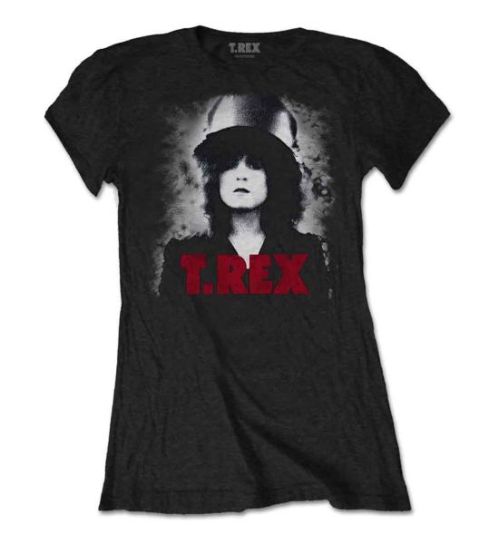 T-Rex: Slider - Ladies Black T-Shirt