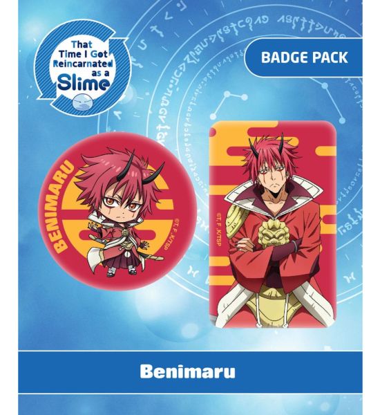 That Time I Got Reincarnated as a Slime: Benimaru Pin Badges 2-Pack