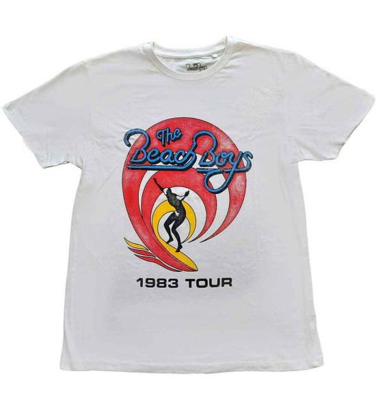 The Beach Boys: Surfer '83 Vintage - White T-Shirt