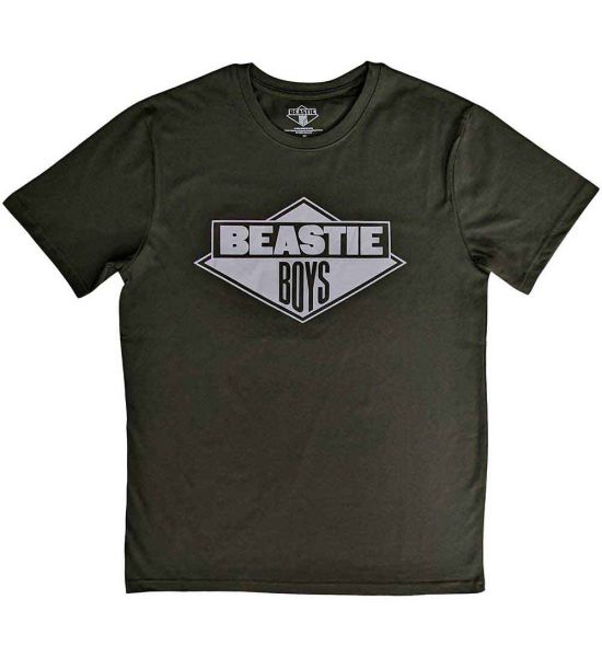 The Beastie Boys: Black & White Logo - Green T-Shirt