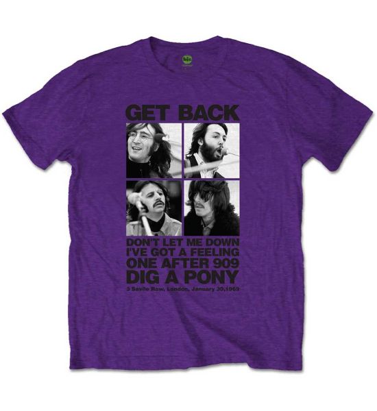 The Beatles: 3 Savile Row - Purple T-Shirt