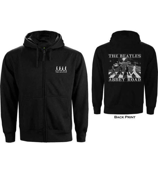 The Beatles: Abbey Road (Back Print) - Black Zip-up Hoodie