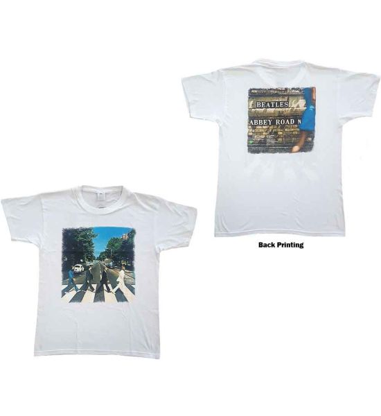 The Beatles: Abbey Road (Back Print) - White T-Shirt