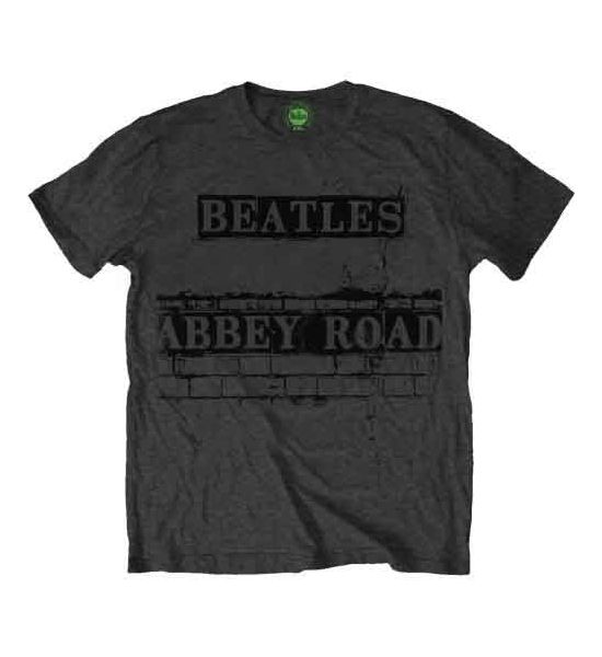 The Beatles: Abbey Road Sign - Grey T-Shirt