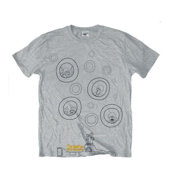 The Beatles: Bubbles - Heather Grey T-Shirt