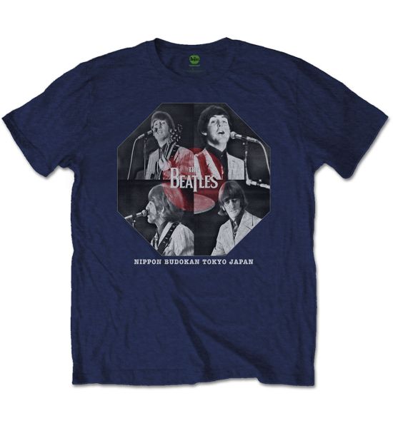 The Beatles: Budokan Octagon - Navy Blue T-Shirt