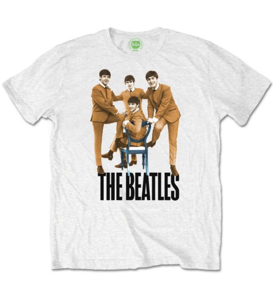 The Beatles: Chair - White T-Shirt