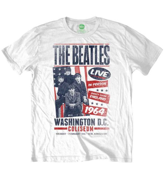 The Beatles: Coliseum Poster - White T-Shirt