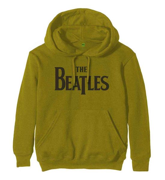 The Beatles: Drop T Logo - Green Pullover Hoodie