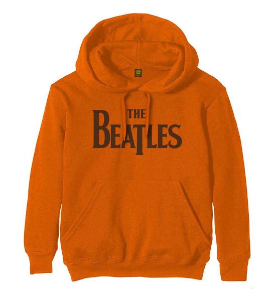 The Beatles: Drop T Logo - Orange Pullover Hoodie