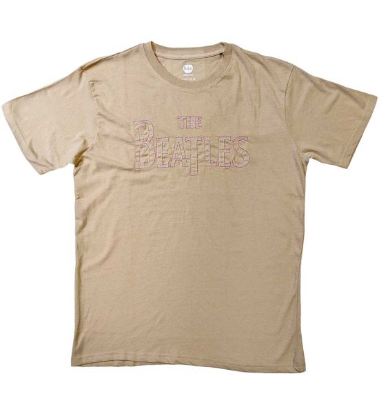 The Beatles: Drop T Logo - Sand T-Shirt