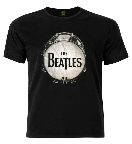 The Beatles: Drum (Embellished) - Black T-Shirt