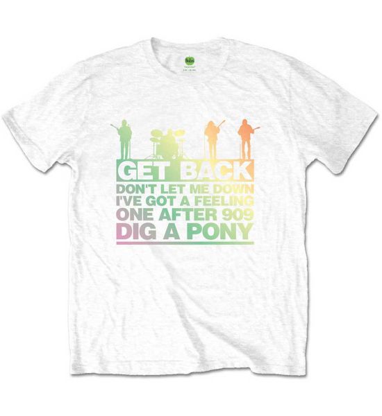 The Beatles: Get Back Gradient - White T-Shirt