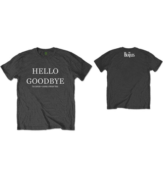 The Beatles: Hello, Goodbye (Back Print) - Charcoal Grey T-Shirt