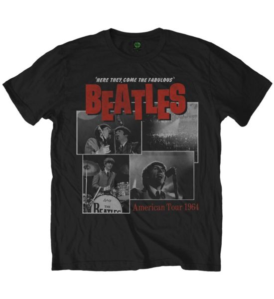 The Beatles Here they come Black T Shirt Merchoid Canada