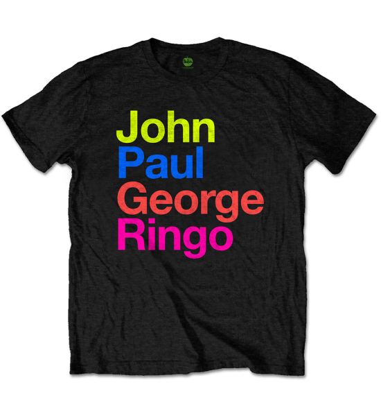 The Beatles: JPG&R Pepper Suit Colours - Black T-Shirt