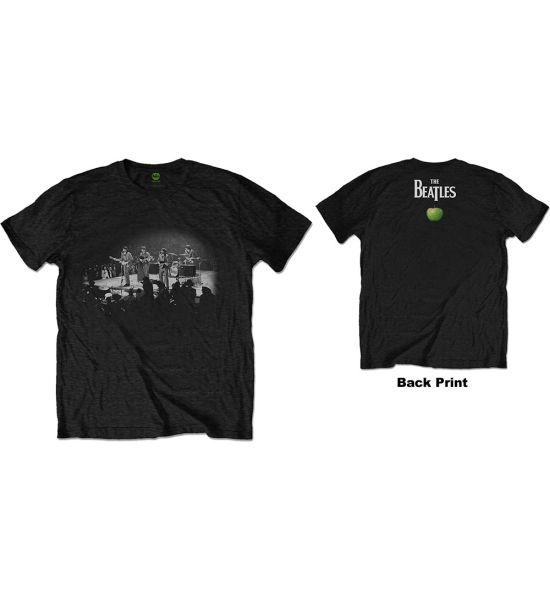 The Beatles: Live in DC (Back Print) - Black T-Shirt