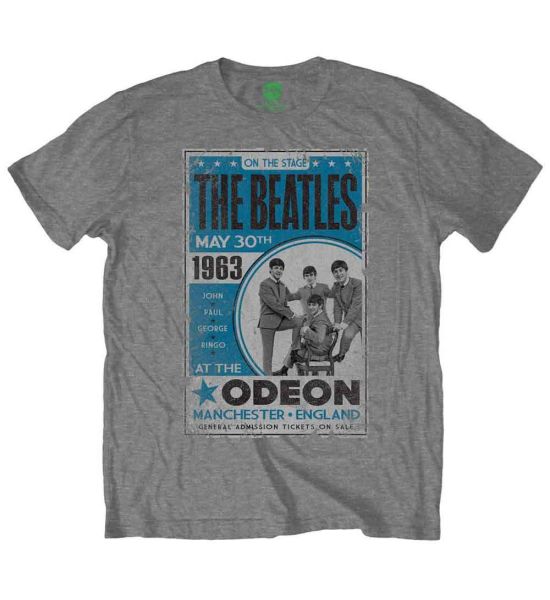 The Beatles: Odeon Poster - Grey T-Shirt