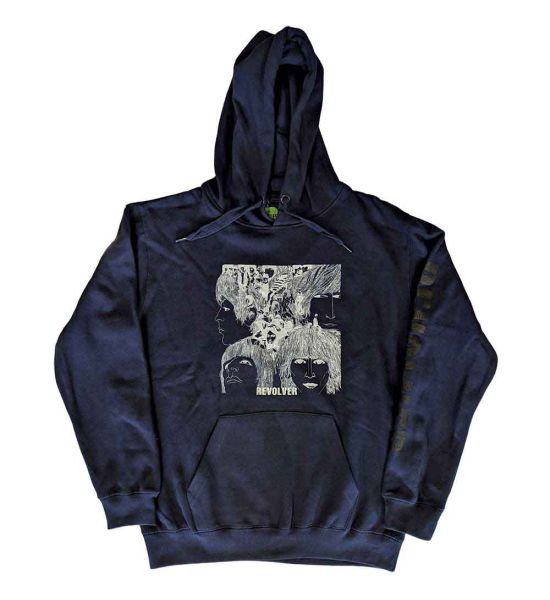 The Beatles: Reverse Revolver (Sleeve Print) - Navy Blue Pullover Hoodie