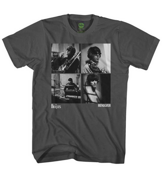 The Beatles: Revolver Studio Shots - Charcoal Grey T-Shirt