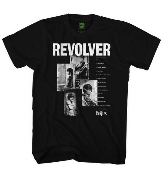 The Beatles: Revolver Tracklist - Black T-Shirt