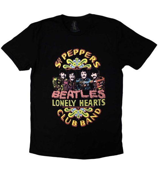 The Beatles: Sgt Pepper 2 - Black T-Shirt