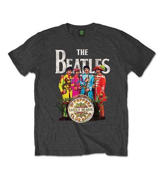 The Beatles: Sgt Pepper - Grey T-Shirt