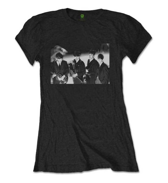 The Beatles: Smiles Photo - Ladies Black T-Shirt