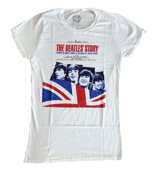 The Beatles: The Beatles Story - Ladies White T-Shirt