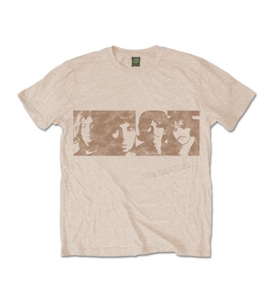 The Beatles: White Album Faces - Sand T-Shirt