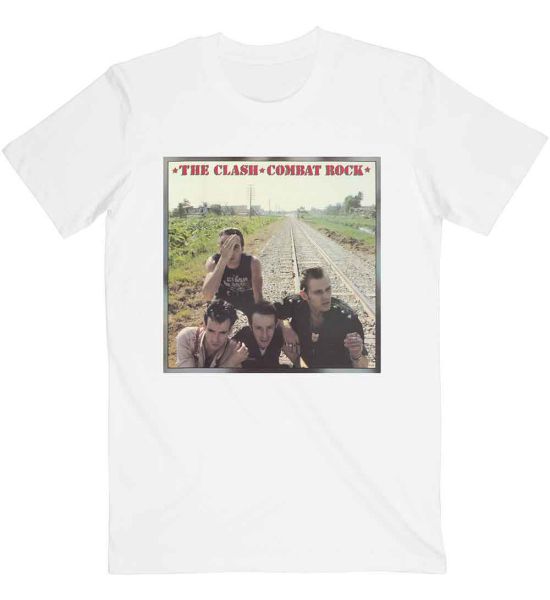 The Clash: Combat Rock - White T-Shirt