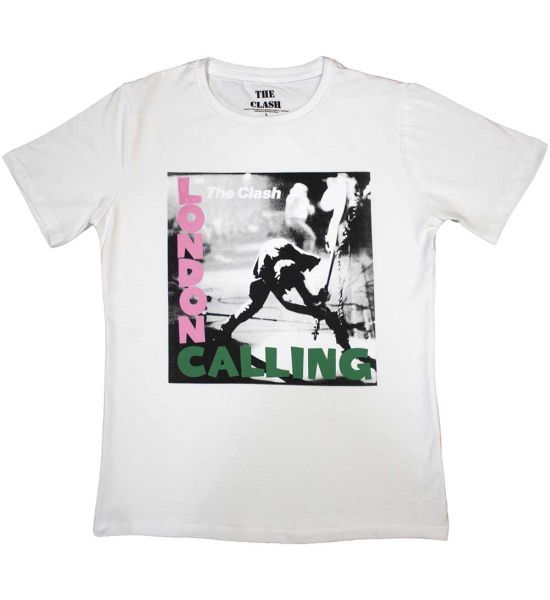 The Clash: London Calling - Ladies White T-Shirt