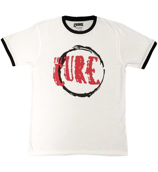 The Cure: Circle Logo - White T-Shirt