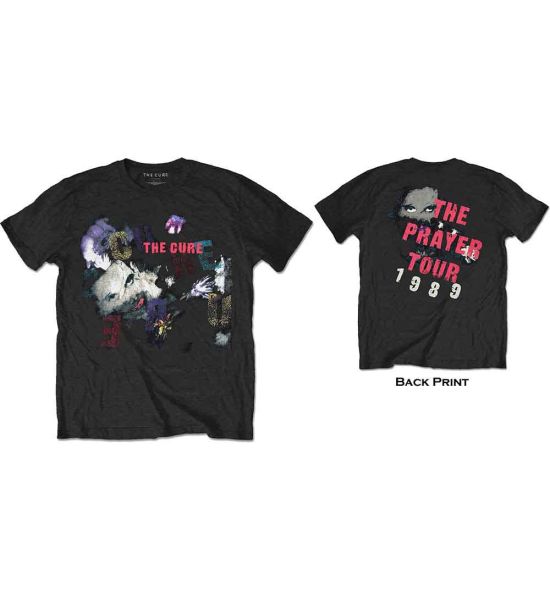 The Cure: The Prayer Tour 1989 (Back Print) - Black T-Shirt