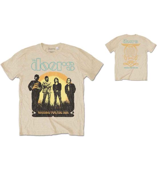 The Doors: 1968 Tour (Back Print) - Sand T-Shirt