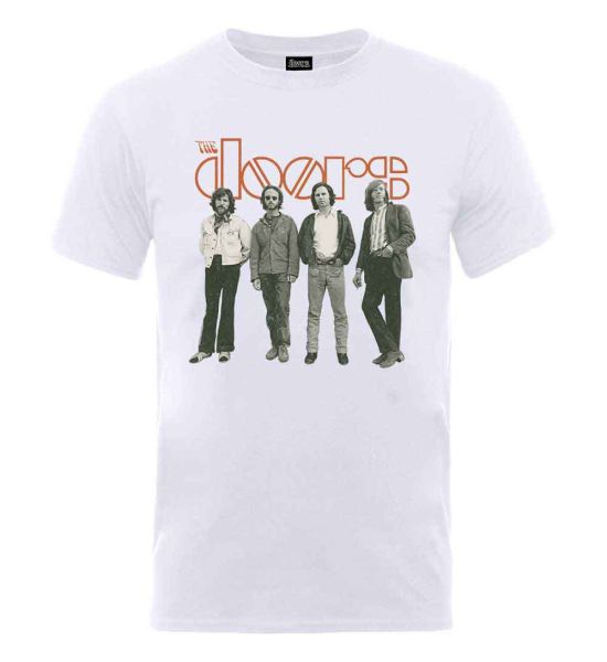 The Doors: Band Standing - White T-Shirt