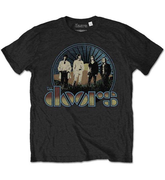 The Doors: Vintage Field - Black T-Shirt